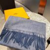 HERMES Scarf, Unisex Cashmere Wrap from 2022 Paris Fashion Show