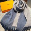 HERMES Scarf, Unisex Cashmere Wrap from 2022 Paris Fashion Show