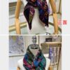 New Cashmere Scarf 🆕🏇🏇 Gorgeous Design Loved by All! 💕【Castle in the Flower Double-Sided 140】Cashmere Square Scarf, Two-Sided Dual Color, Top-Grade Craftsmanship, Exceptional Value! Perfect Gift 🎁💟