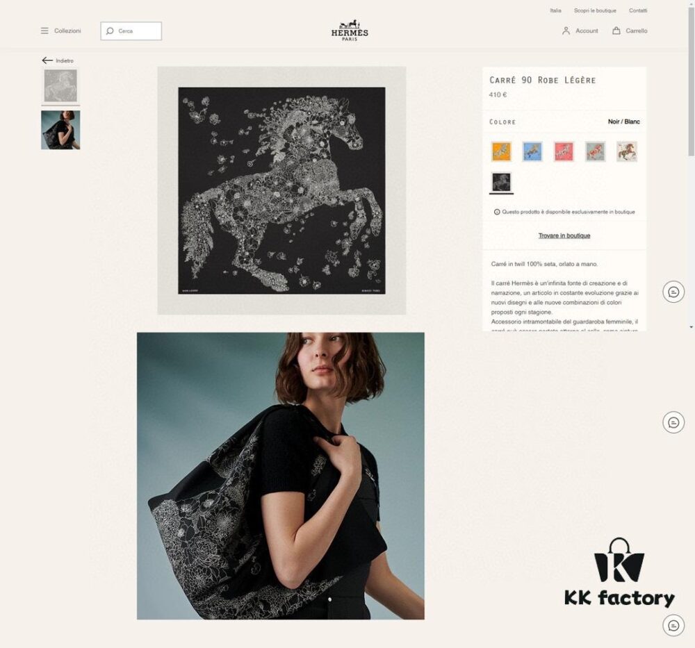 Silk Scarf Light & Elegant 90 - Premium Quality 100% Twill Silk, 90cm x 90cm