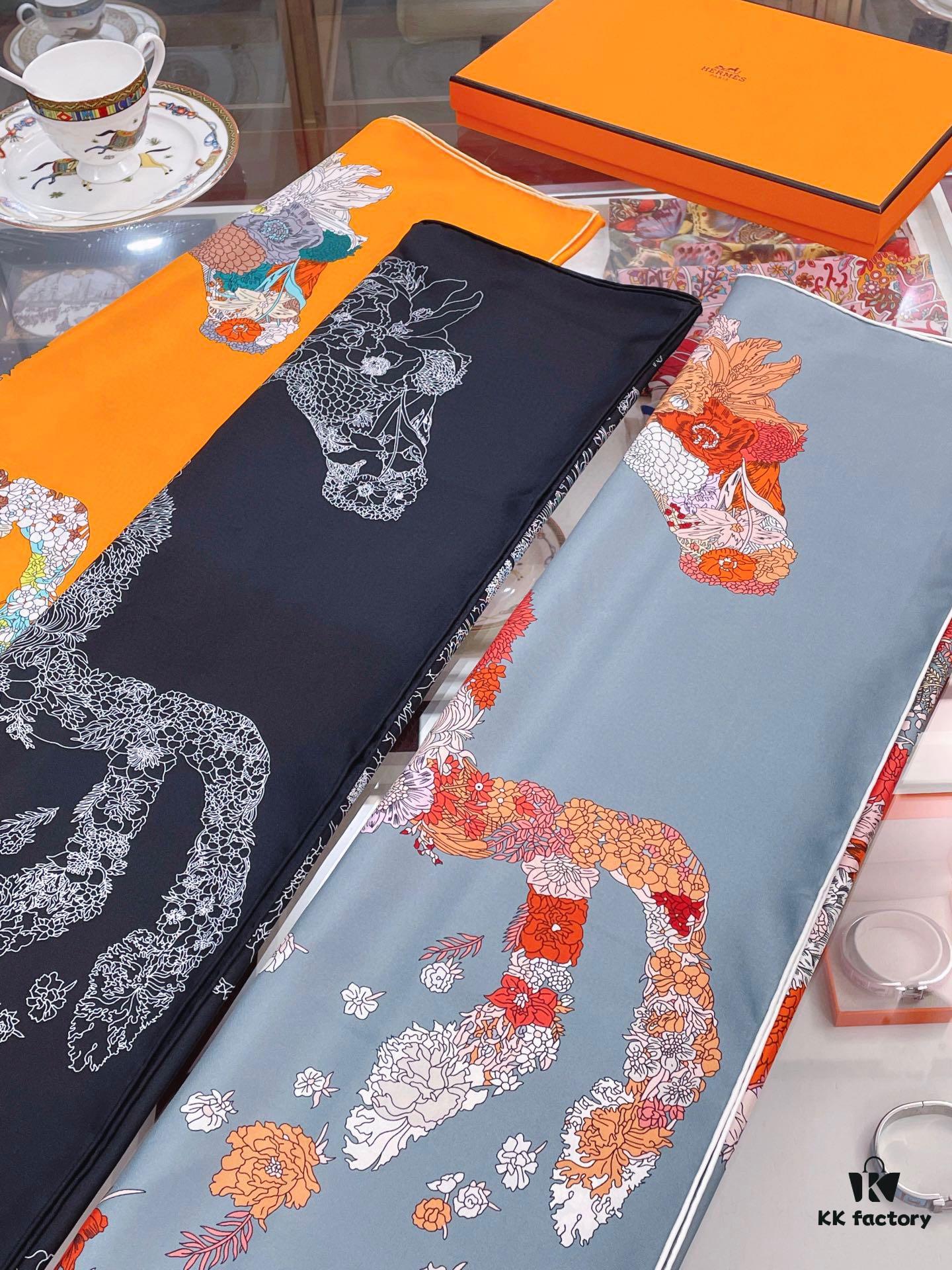 Silk Scarf Light & Elegant 90 - Premium Quality 100% Twill Silk, 90cm x 90cm