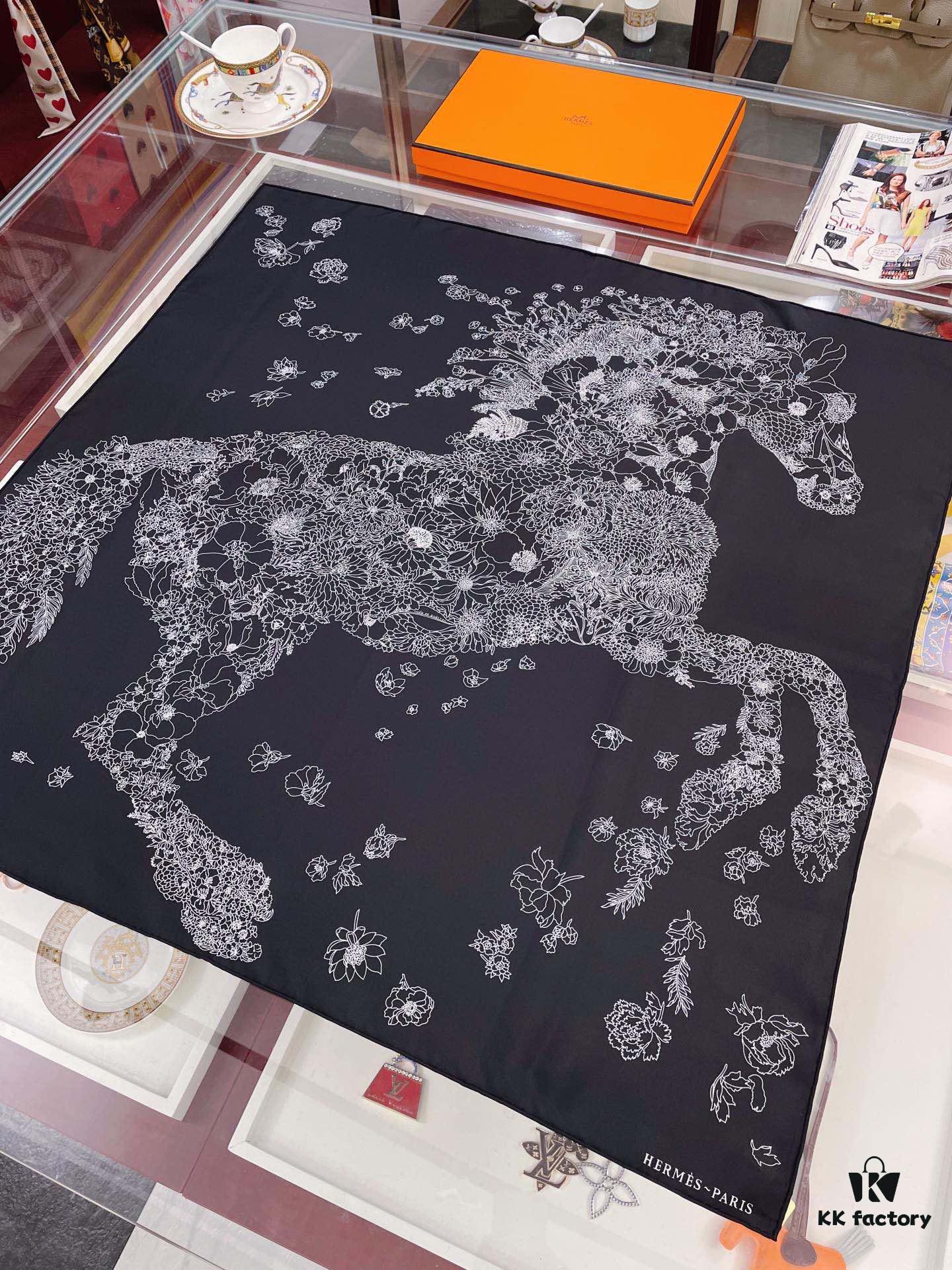 Silk Scarf Light & Elegant 90 - Premium Quality 100% Twill Silk, 90cm x 90cm