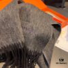 HERMES Scarf, Genuine Cashmere Shawl for Men and Women, Double-Sided Ultrafine Mongolian Cashmere, Handcrafted with Luxurious Softness and Elegant Embossing