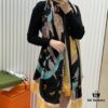 Hermès 1:1 Pattern Cashmere Scarf – Authentic 300-Thread Pure Cashmere, Upgraded Fabric, 100*200 cm, In Stock in Three Colors