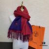 Hermes · Autumn-Winter New Arrival · Color-Block Cashmere Scarf