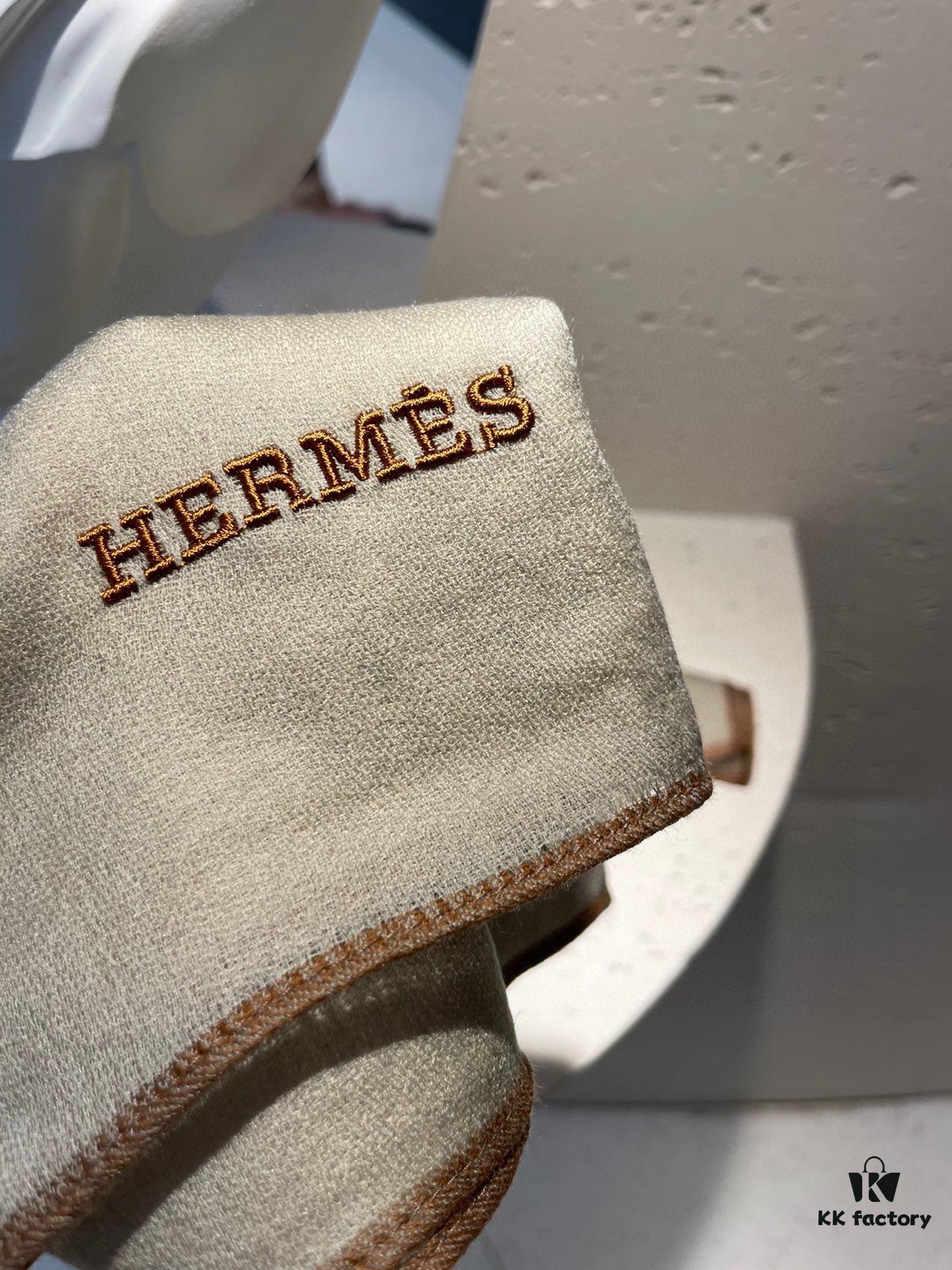 2022 Hermès New Arrival Cashmere Scarf – Italian Crafted Baby Cashmere, Elegant Solid Color Design, 100% Pure Cashmere, 100cm x 100cm
