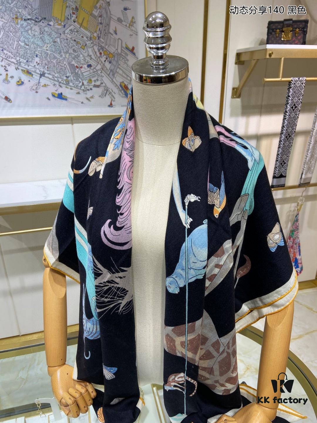 New Cashmere Scarf 70% Cashmere 30% Silk - Premium Craftsmanship, Luxurious Design, 140x140cm