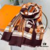 Luxury Cashmere Scarf - Limited Edition Hermes-Inspired Print, 100% Premium Cashmere, Exclusive Release