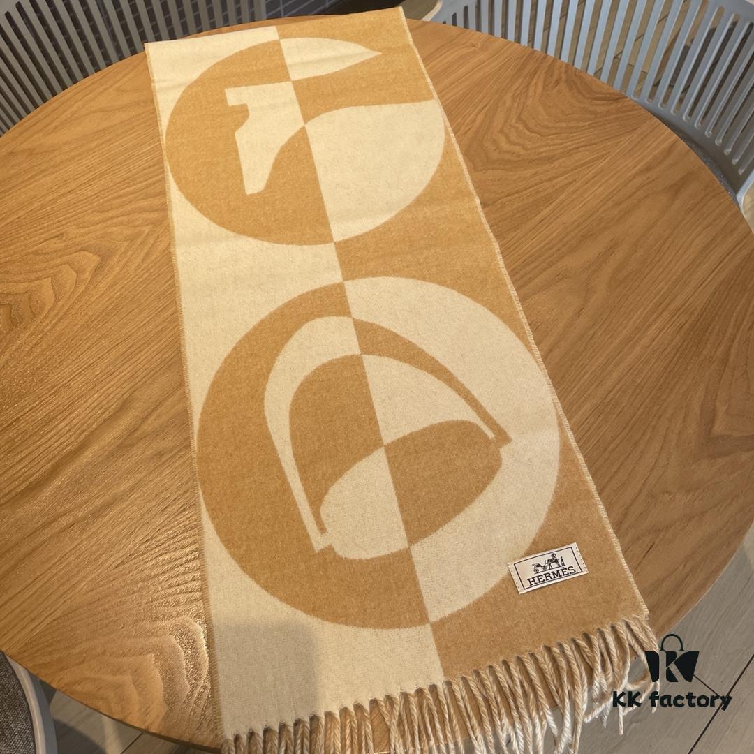 Hermes 2022 New Geometric Cashmere Scarf