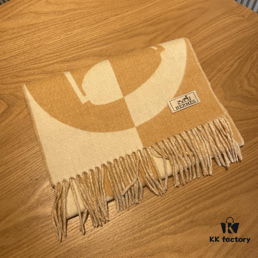 Hermes 2022 New Geometric Cashmere Scarf