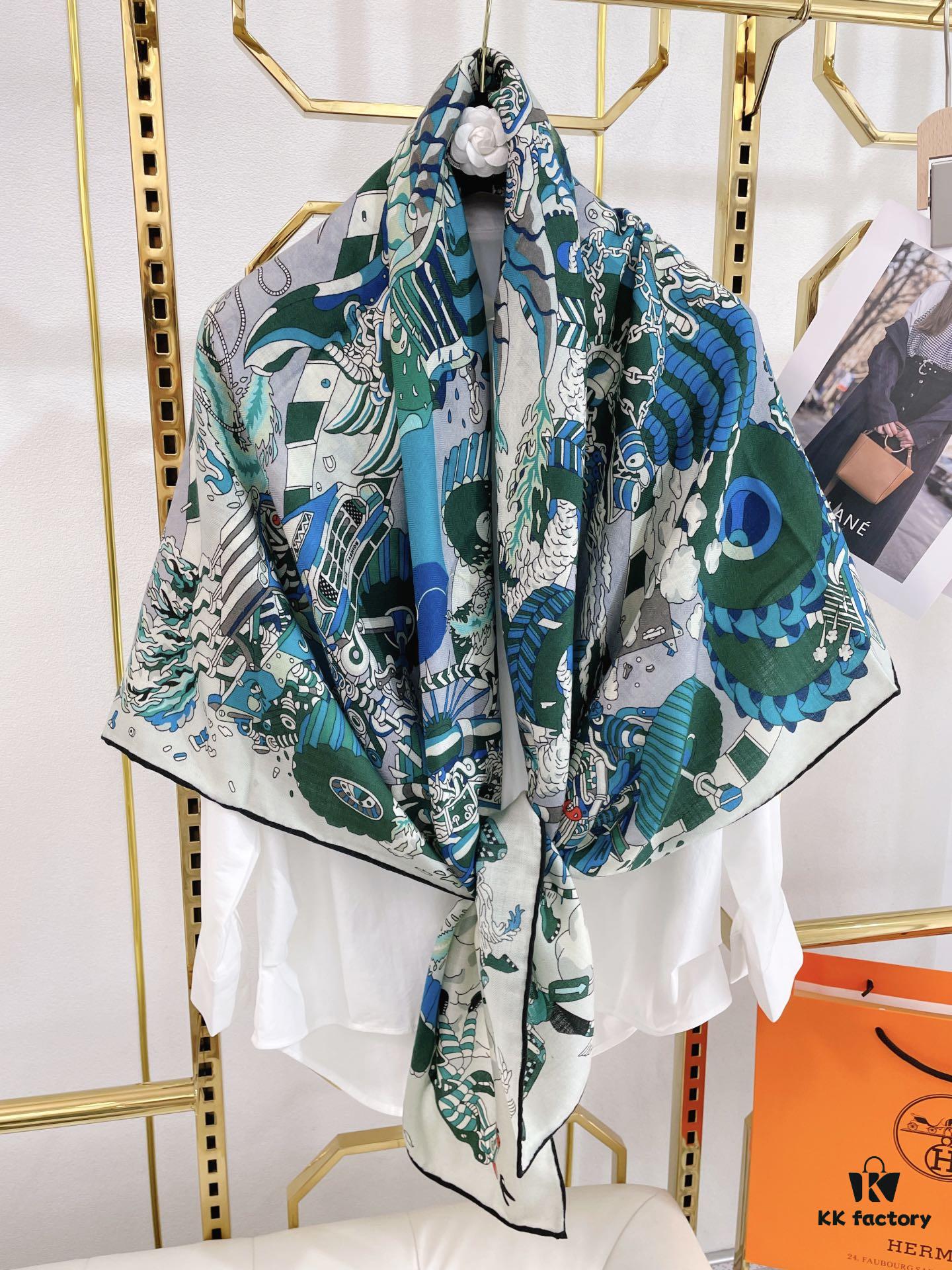 HERMES Must-Have Bestseller: Limited Edition Motorcycle 140 Scarf - Ultimate Luxury Quality