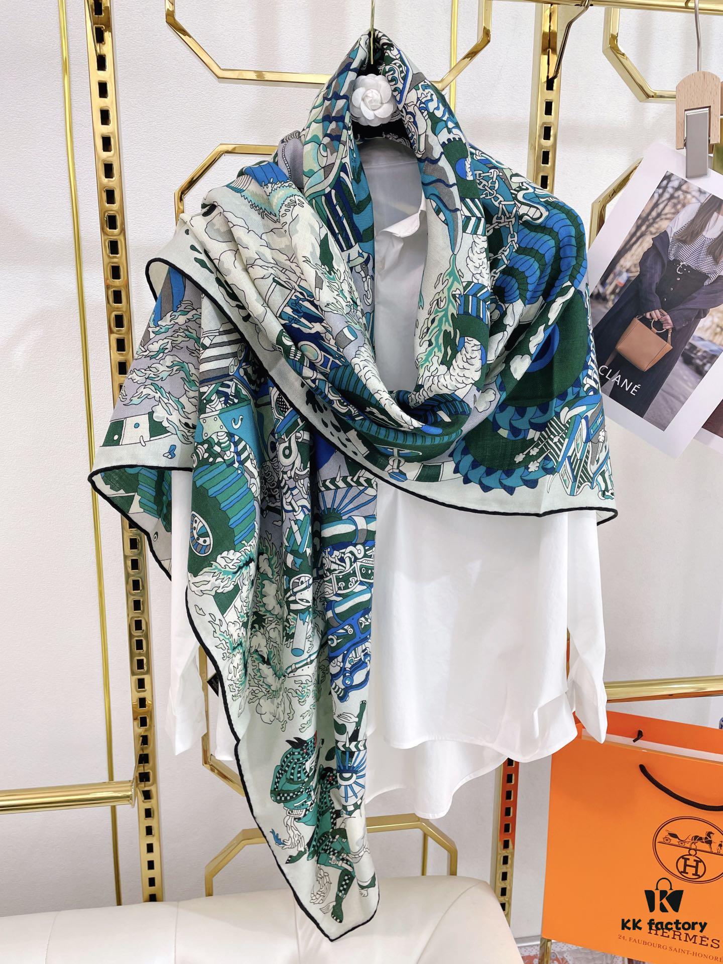 HERMES Must-Have Bestseller: Limited Edition Motorcycle 140 Scarf - Ultimate Luxury Quality