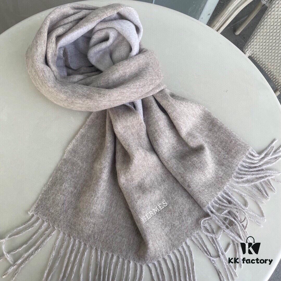 Hermes · Hermès Paris Fashion Show Business Unisex Double-Sided Cashmere Shawl