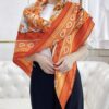 Chic New Arrival! [Galloping Horse 140] Cashmere Scarf – 70% Cashmere + 30% Silk, Luxurious Craftsmanship, Elegant 3D Pattern, Premium Quality at an Unbeatable Value