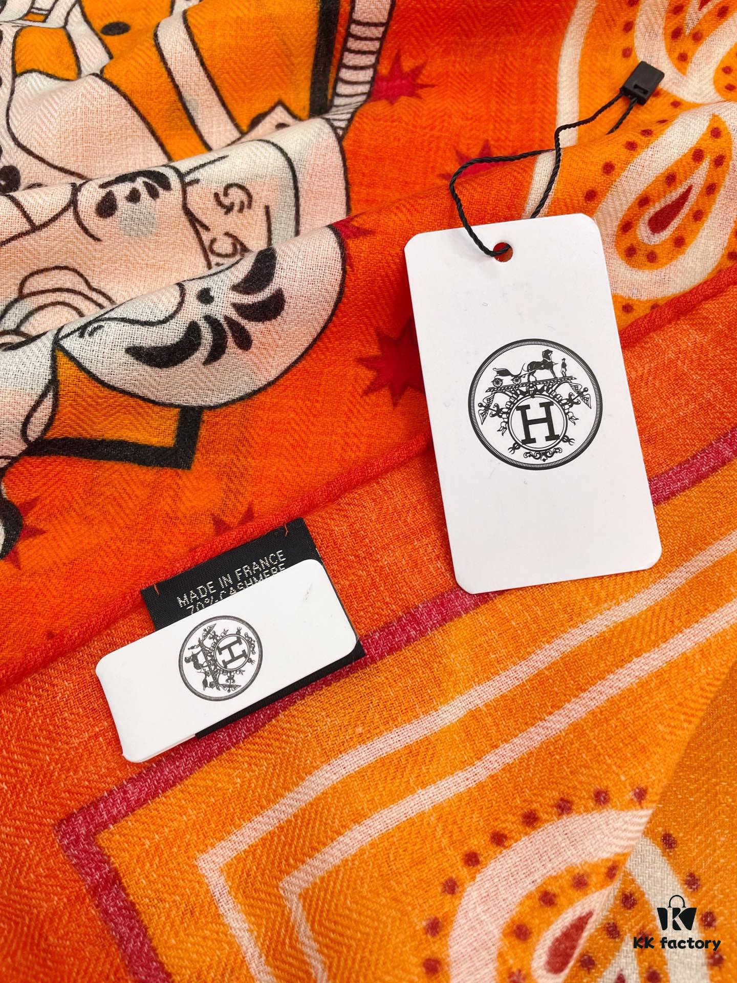 Chic New Arrival! [Galloping Horse 140] Cashmere Scarf – 70% Cashmere + 30% Silk, Luxurious Craftsmanship, Elegant 3D Pattern, Premium Quality at an Unbeatable Value