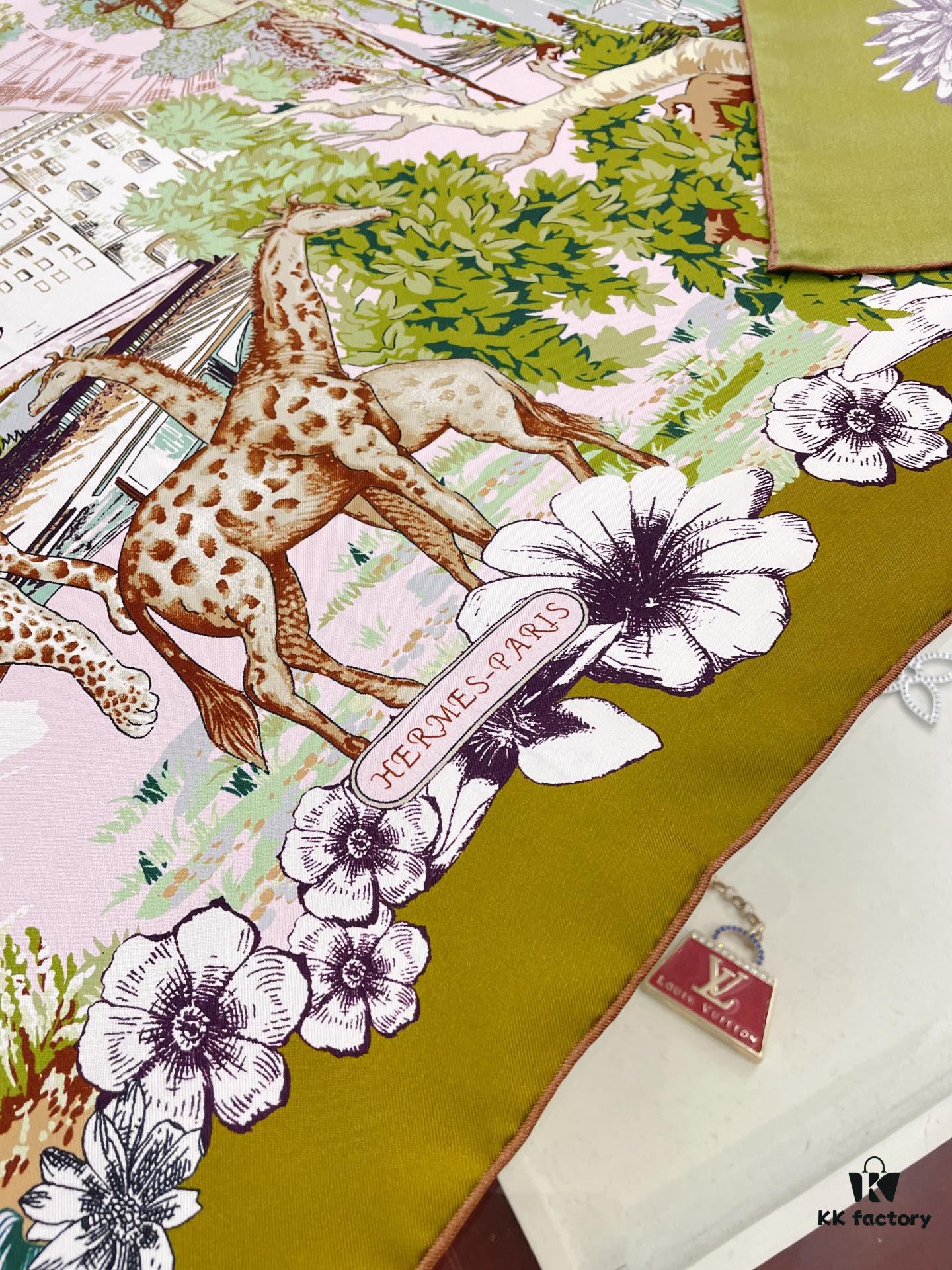 Hermes New Arrival! Exquisite Colorway, Ultimate Elegance in Twill Silk Scarf