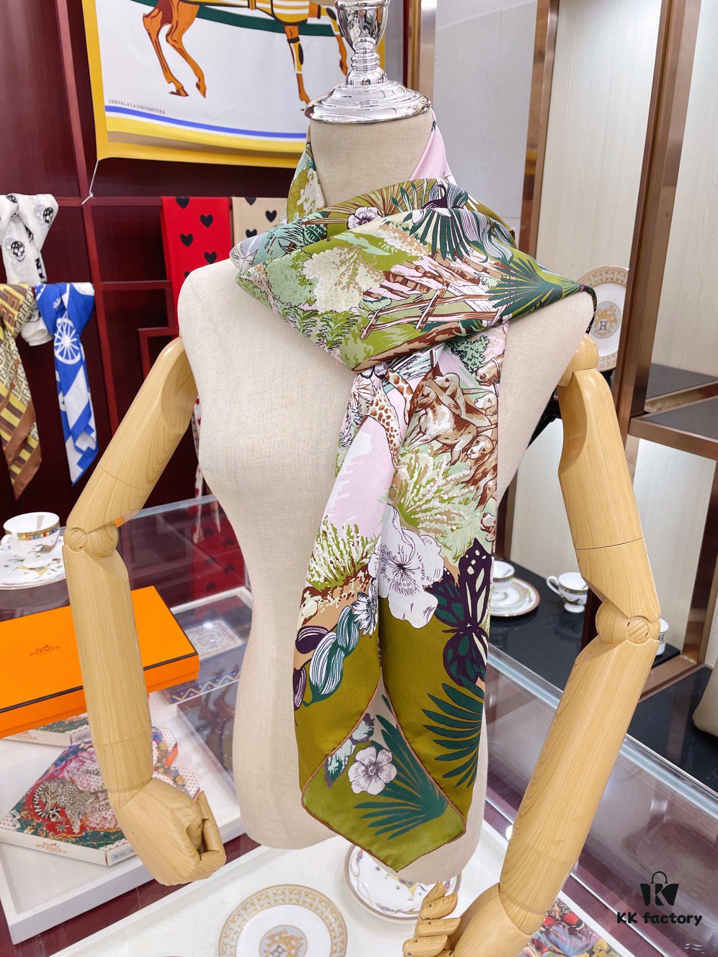 Hermes New Arrival! Exquisite Colorway, Ultimate Elegance in Twill Silk Scarf
