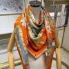 Four Seasons King 140 Cashmere Scarf - Hermes Counter Hit, 70% Cashmere + 30% Silk, 140cm x 140cm