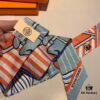 Hermès Twill Silk Scarf (100% Mulberry Silk) with Packaging