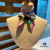 Hermès WOW Silk Hair Band - Dual-Sided Design, 100% Twill Silk, Scarf for Neck, Wrist, Waist or Bag Accessory