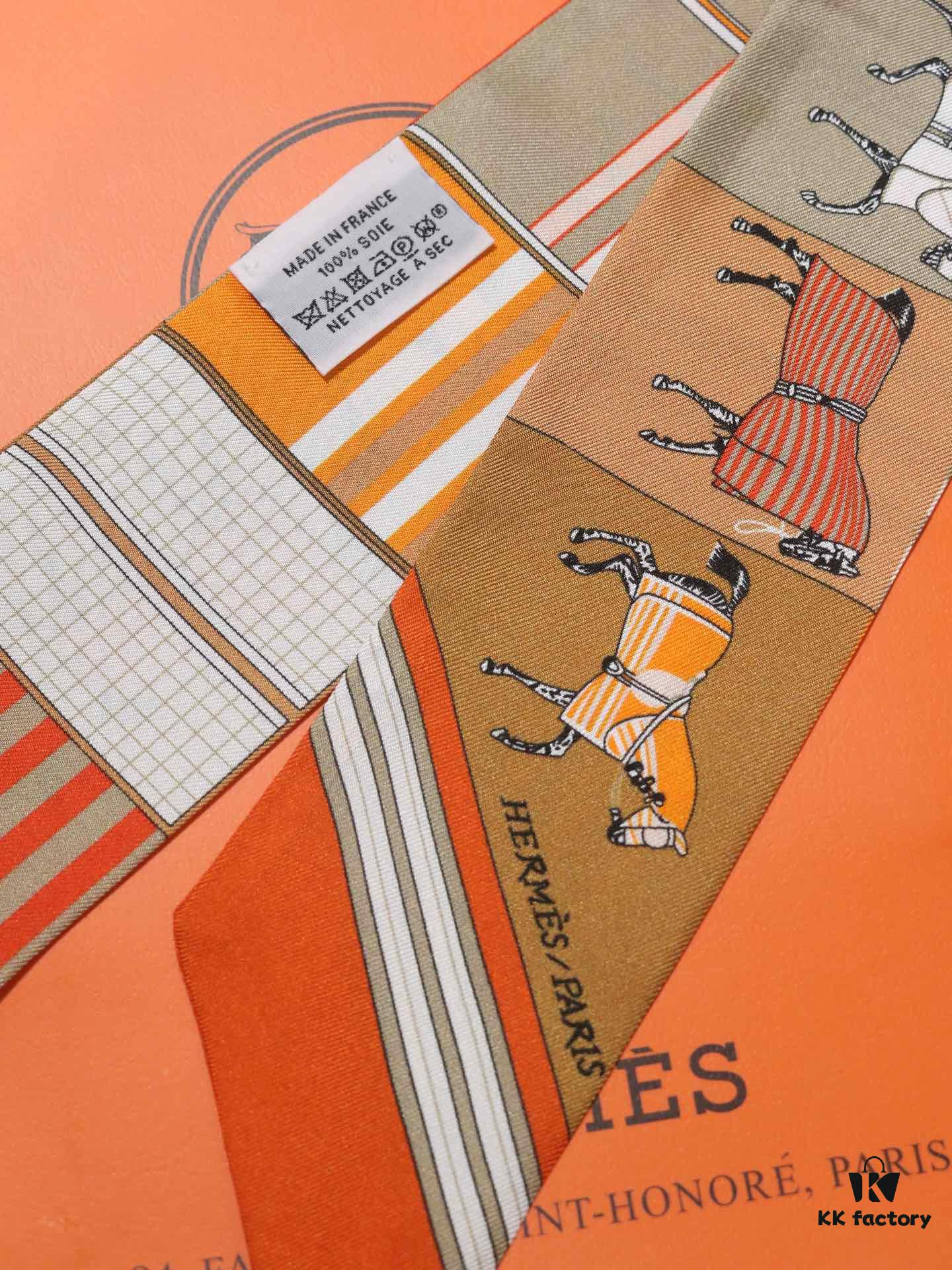 Counter Synchronized‼️ Hermès New Collection Silk Ribbon‼️ Top-Quality Twill Silk with Ultra-Fine Printing and Crystal-Clear Details, Perfect for Gifting or Personal Use 🎁