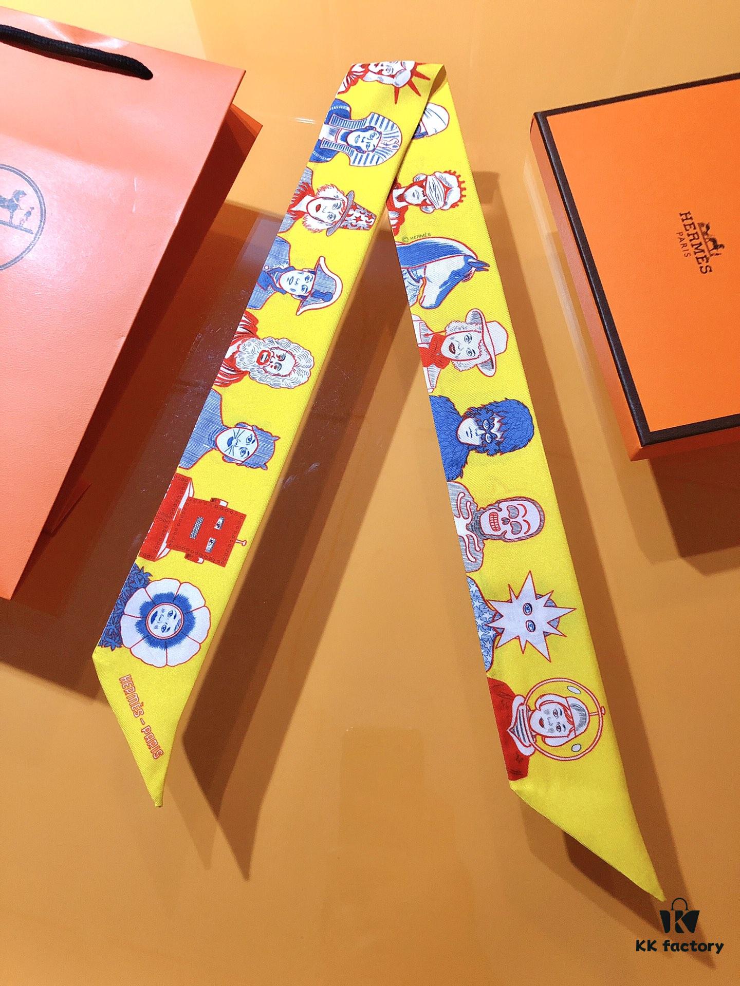 Hermès 'Dress Code' Silk Ribbon – A Stunning Collection of Portraits! Historical Figures, Legends, or Unexpected Characters – A Playful Fusion of Themes and Eras