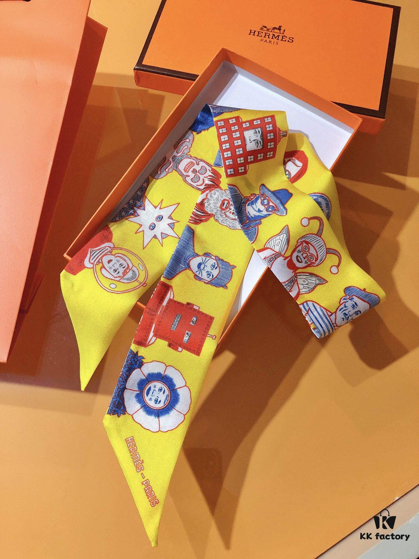 Hermès 'Dress Code' Silk Ribbon – A Stunning Collection of Portraits! Historical Figures, Legends, or Unexpected Characters – A Playful Fusion of Themes and Eras