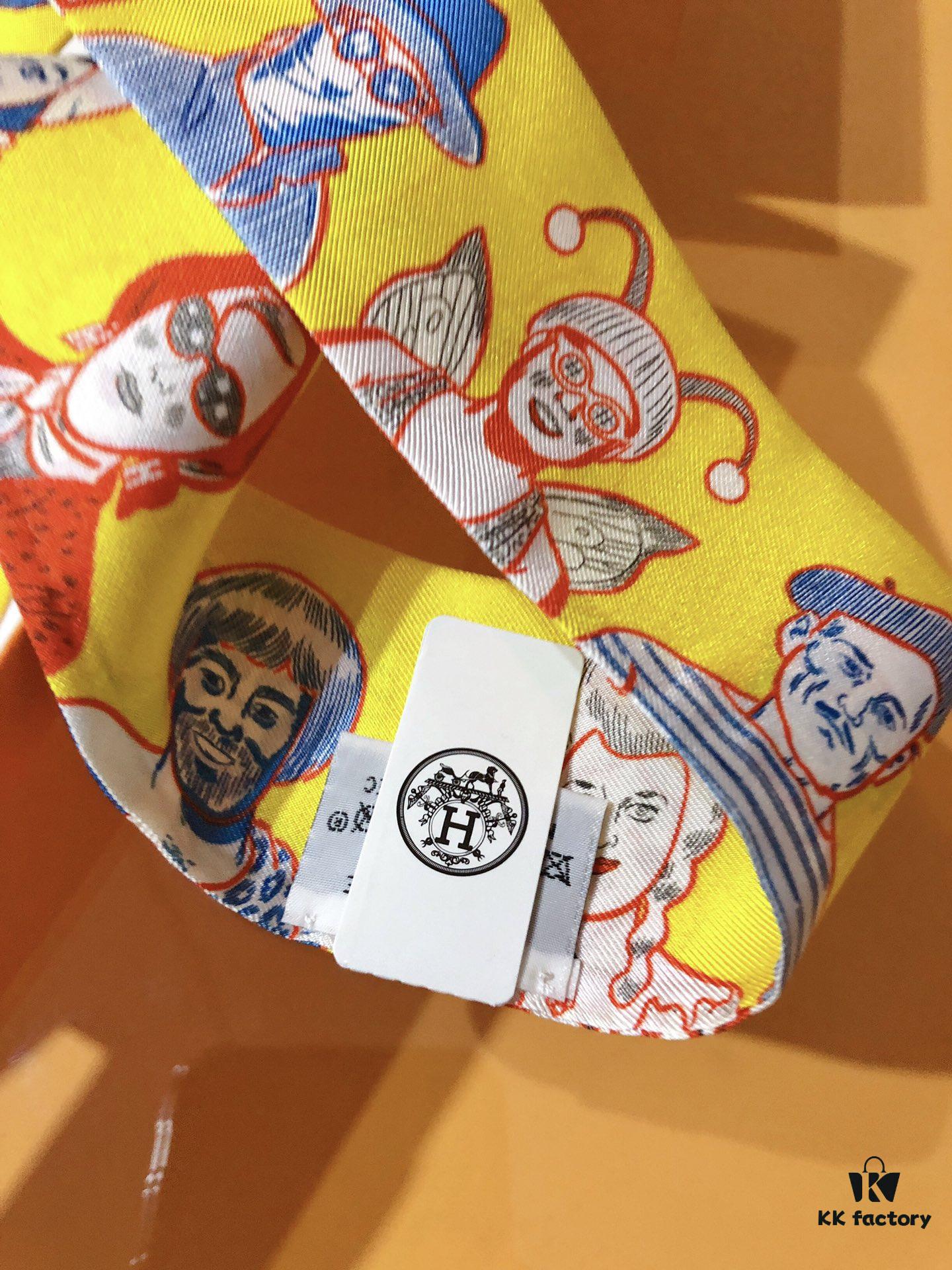 Hermès 'Dress Code' Silk Ribbon – A Stunning Collection of Portraits! Historical Figures, Legends, or Unexpected Characters – A Playful Fusion of Themes and Eras