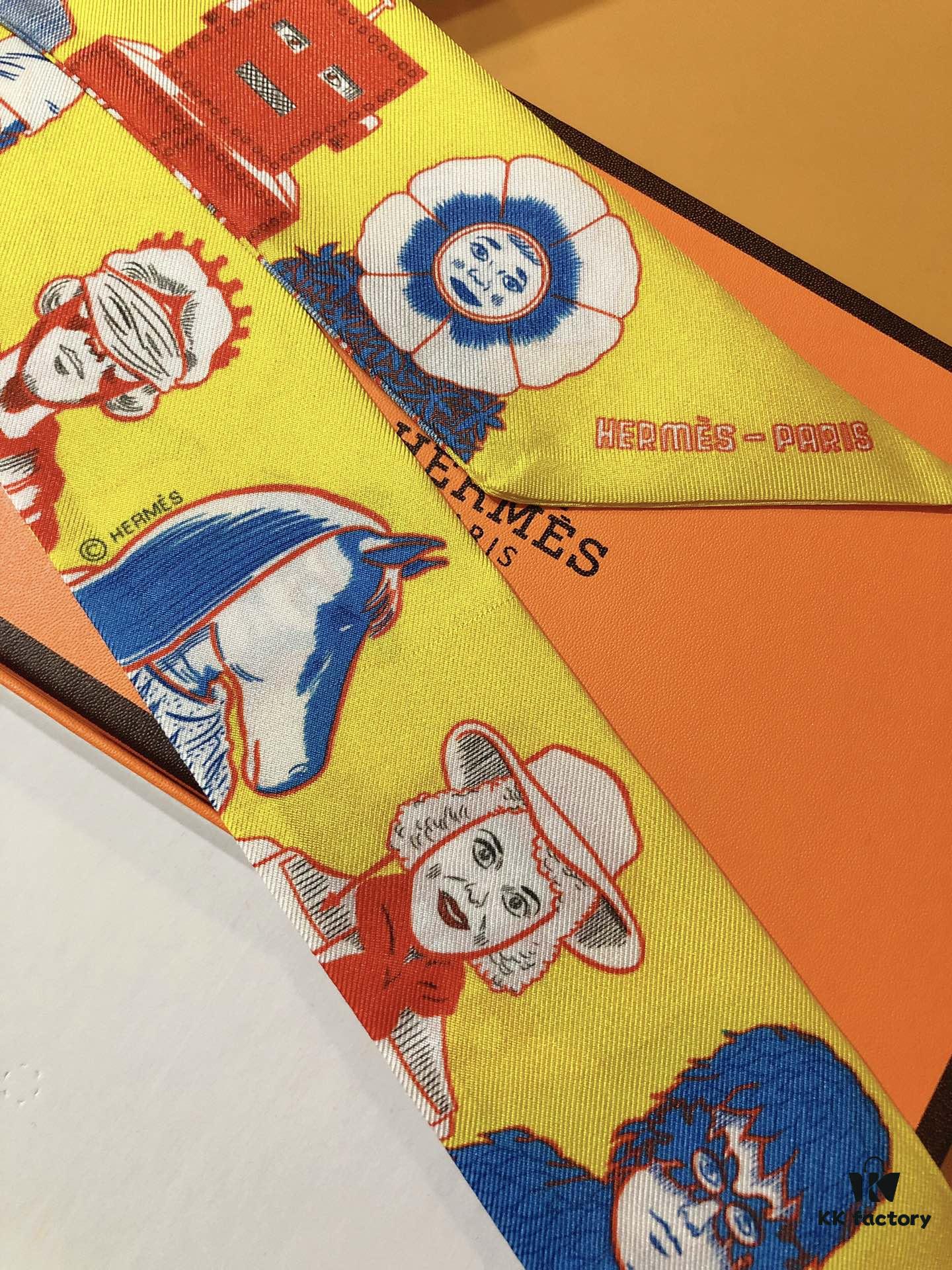 Hermès 'Dress Code' Silk Ribbon – A Stunning Collection of Portraits! Historical Figures, Legends, or Unexpected Characters – A Playful Fusion of Themes and Eras