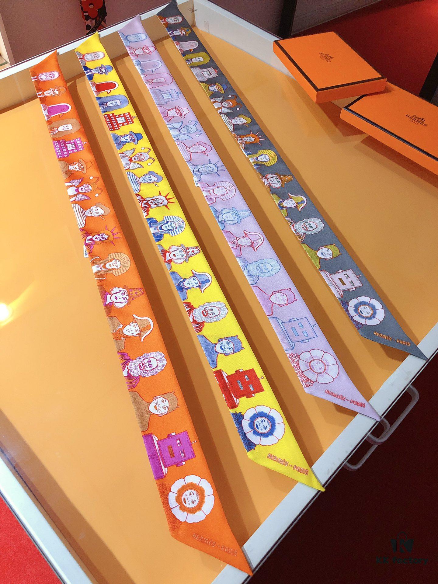 Hermès 'Dress Code' Silk Ribbon – A Stunning Collection of Portraits! Historical Figures, Legends, or Unexpected Characters – A Playful Fusion of Themes and Eras