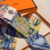 Hermès 'Dance of Peace' Heavyweight Twill Silk Twilly Scarf, New Arrival with Packaging