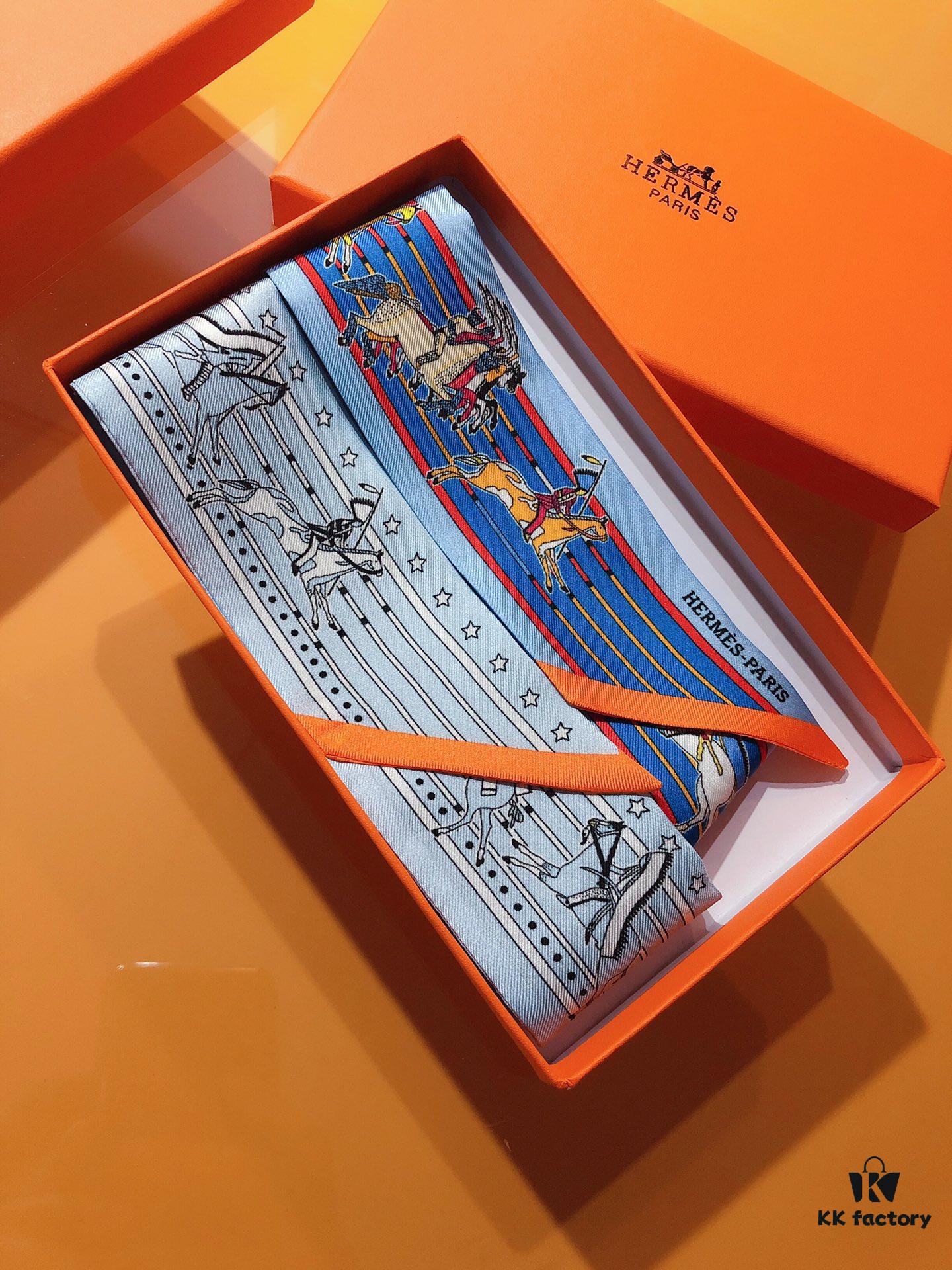 Hermès 'Ponca Chief' Silk Ribbon