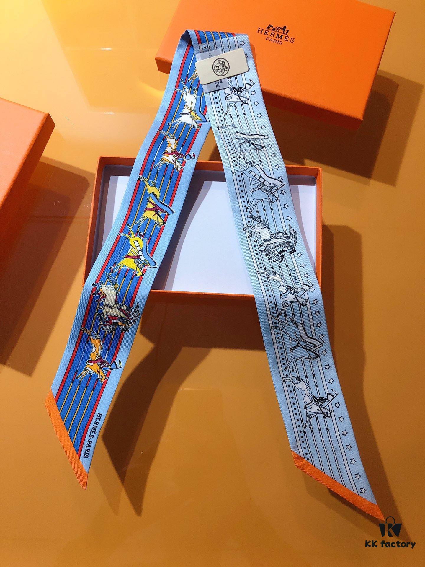 Hermès 'Ponca Chief' Silk Ribbon