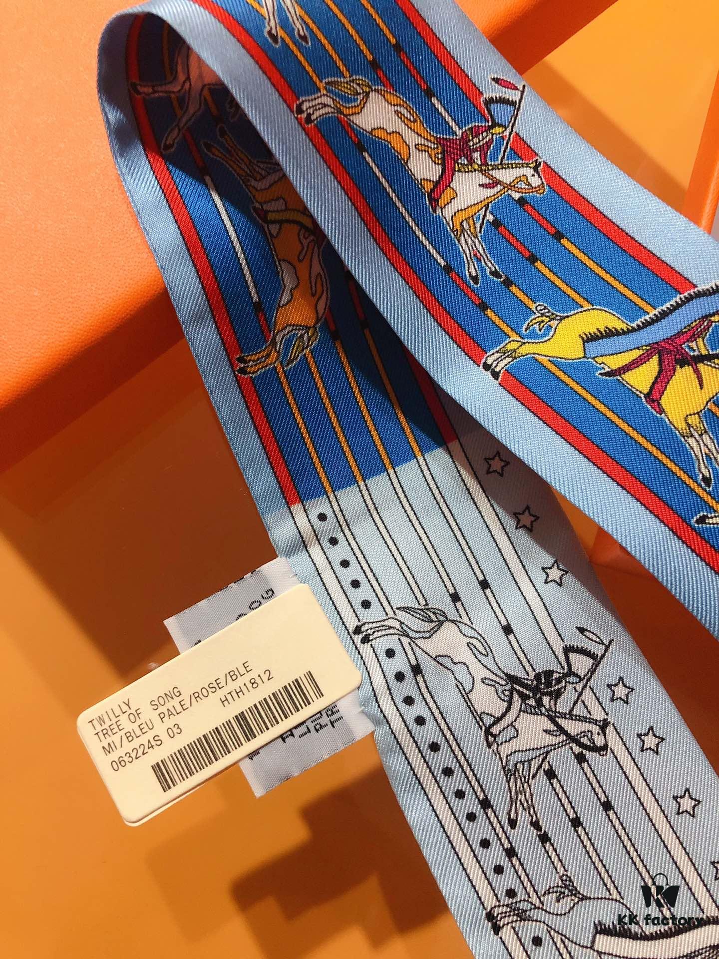 Hermès 'Ponca Chief' Silk Ribbon