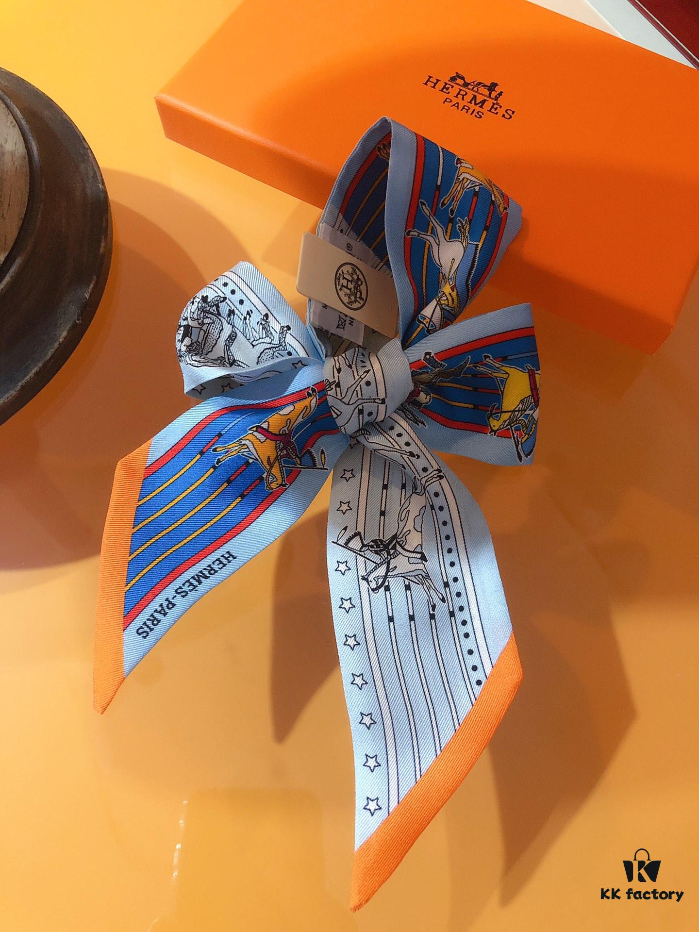 Hermès 'Ponca Chief' Silk Ribbon
