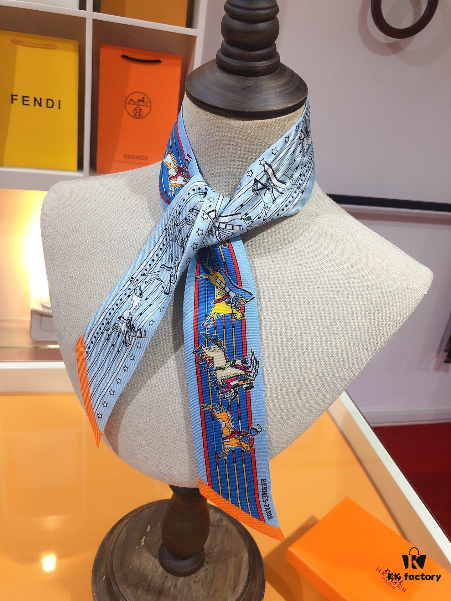 Hermès 'Ponca Chief' Silk Ribbon