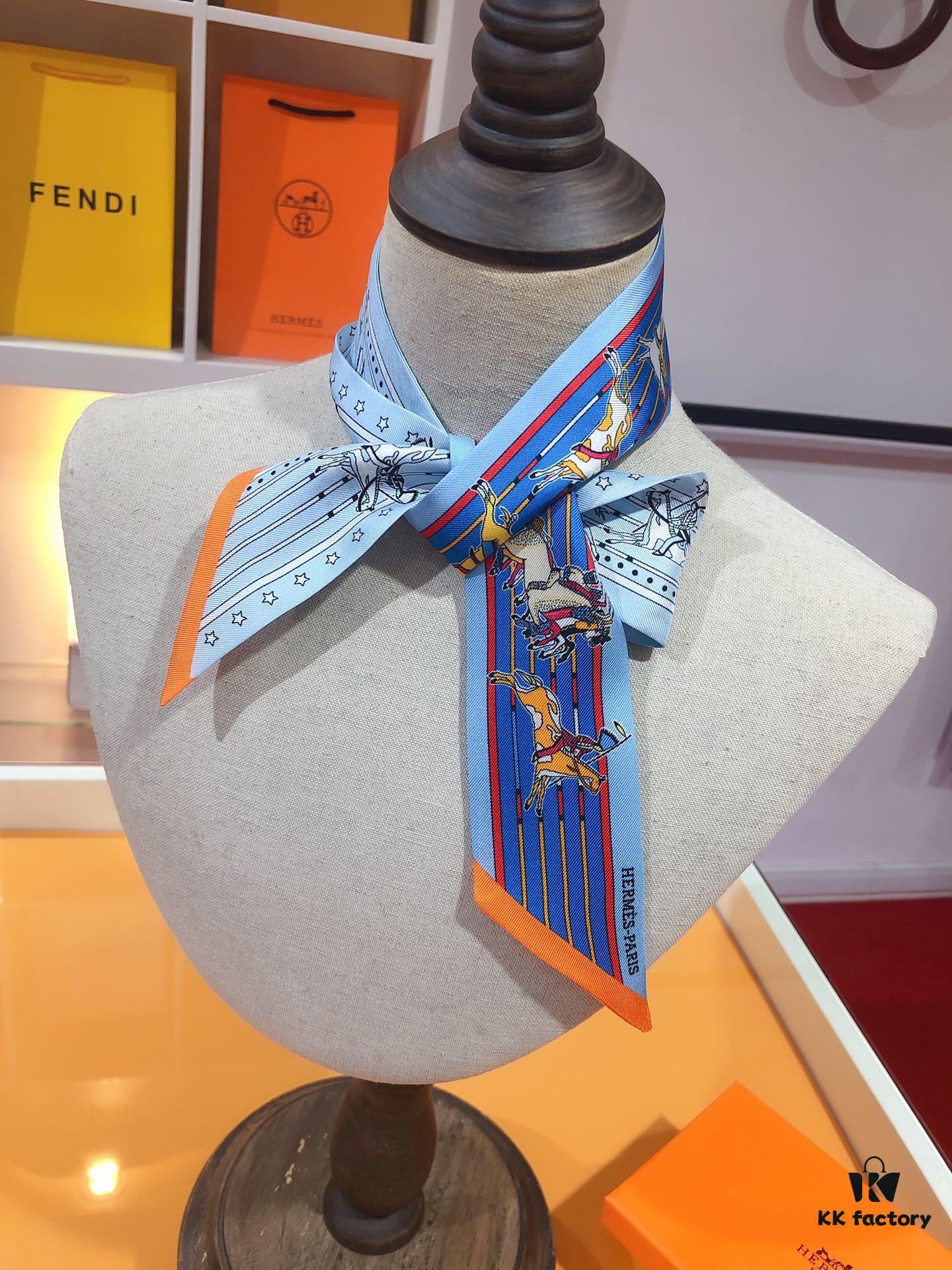 Hermès 'Ponca Chief' Silk Ribbon