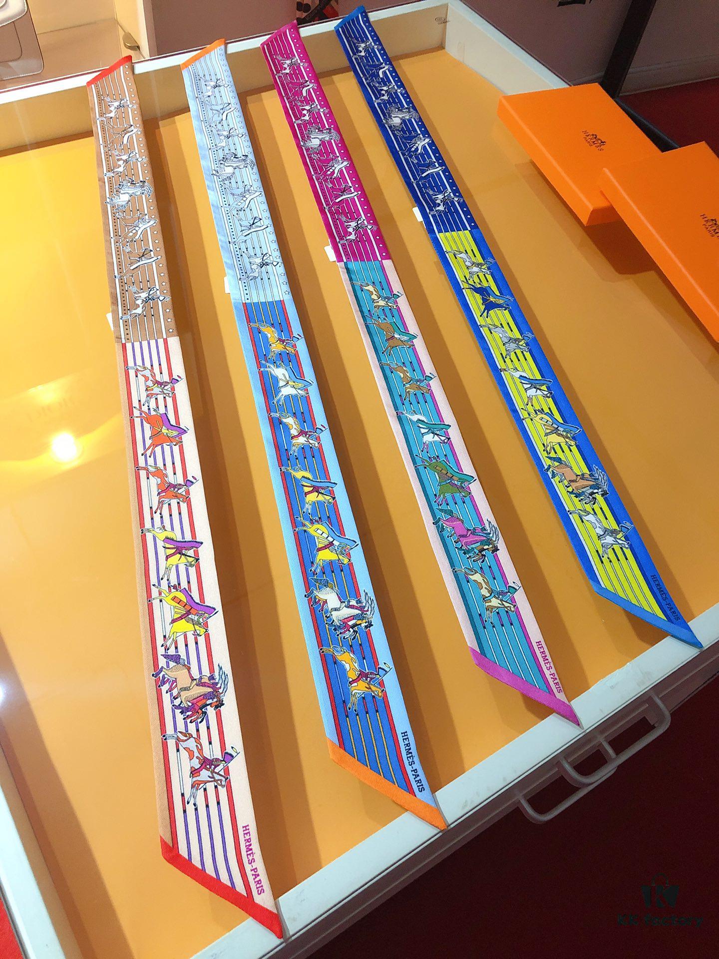 Hermès 'Ponca Chief' Silk Ribbon