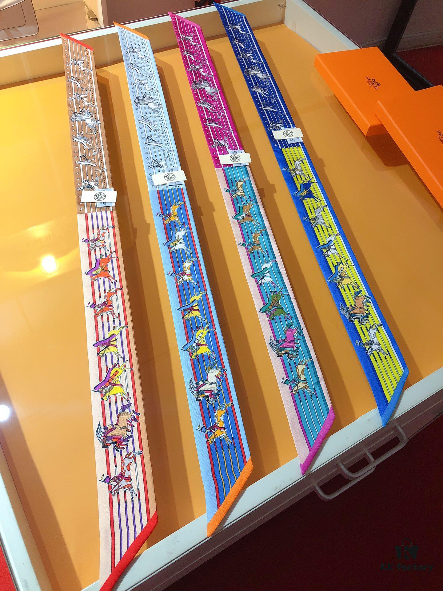 Hermès 'Ponca Chief' Silk Ribbon