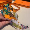 Hermes Branch Song Small Silk Scarf with Packaging, Soft and Skin-Friendly, Stylish Design, Multi-Purpose Use as Hairband, Bag Accessory, or Neck Ribbon, 85×6cm Fringe