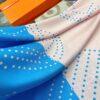 Hermès 2022 New Arrival 'Polka Dot Color-Block Warhorse' Scarf
