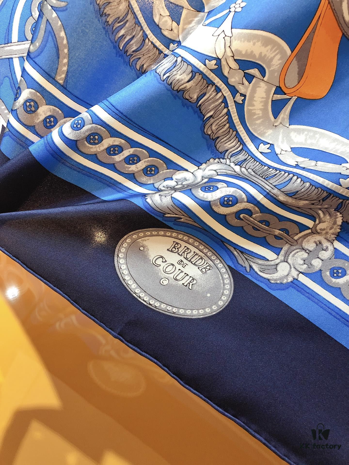 Hermès 90cm Genuine Silk Scarf