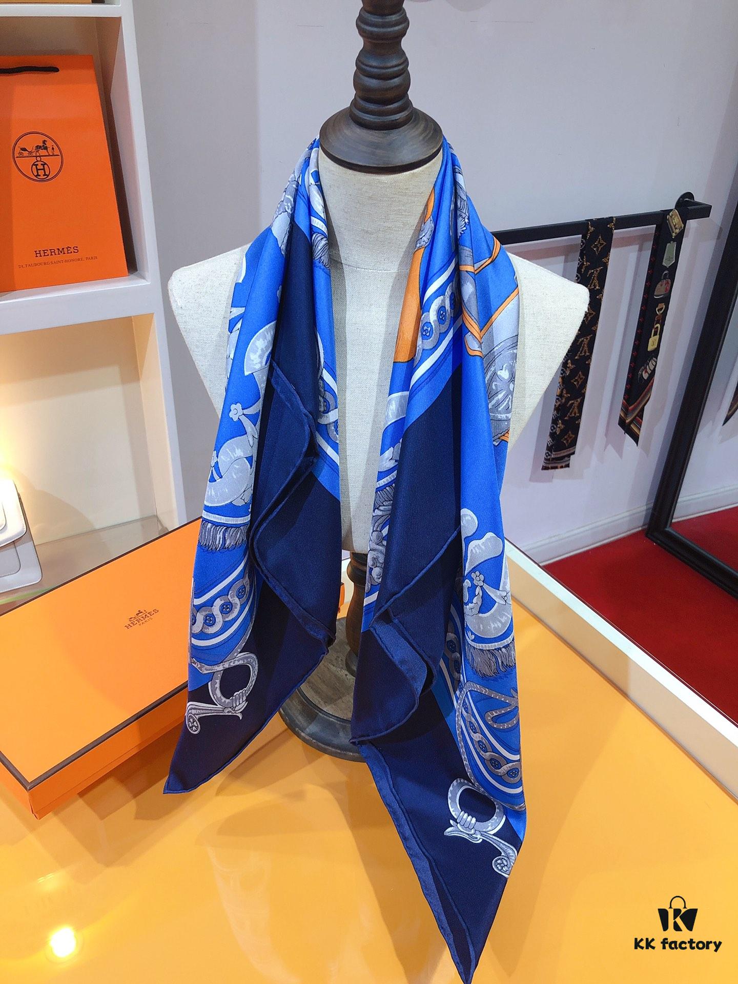 Hermès 90cm Genuine Silk Scarf