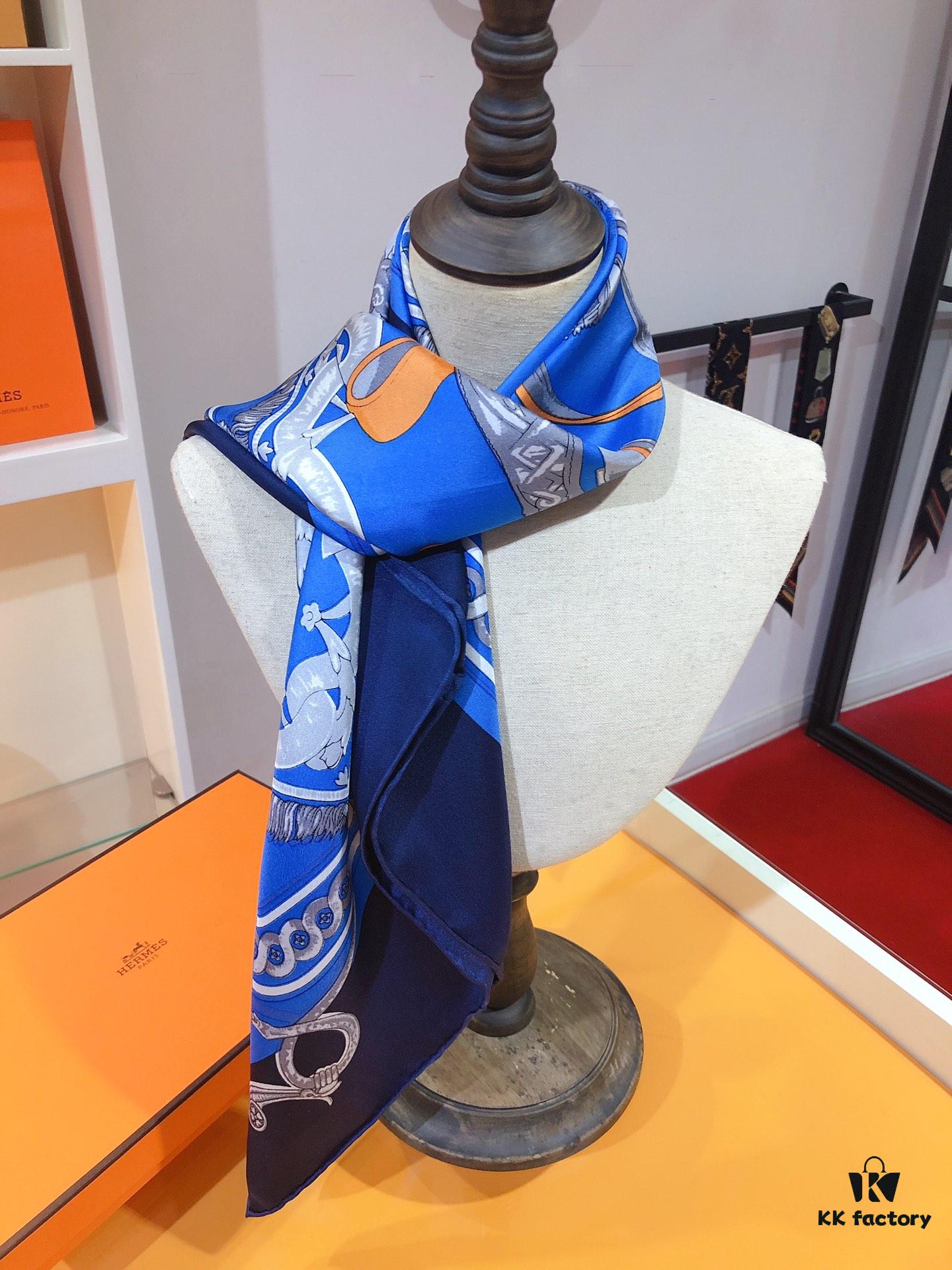 Hermès 90cm Genuine Silk Scarf