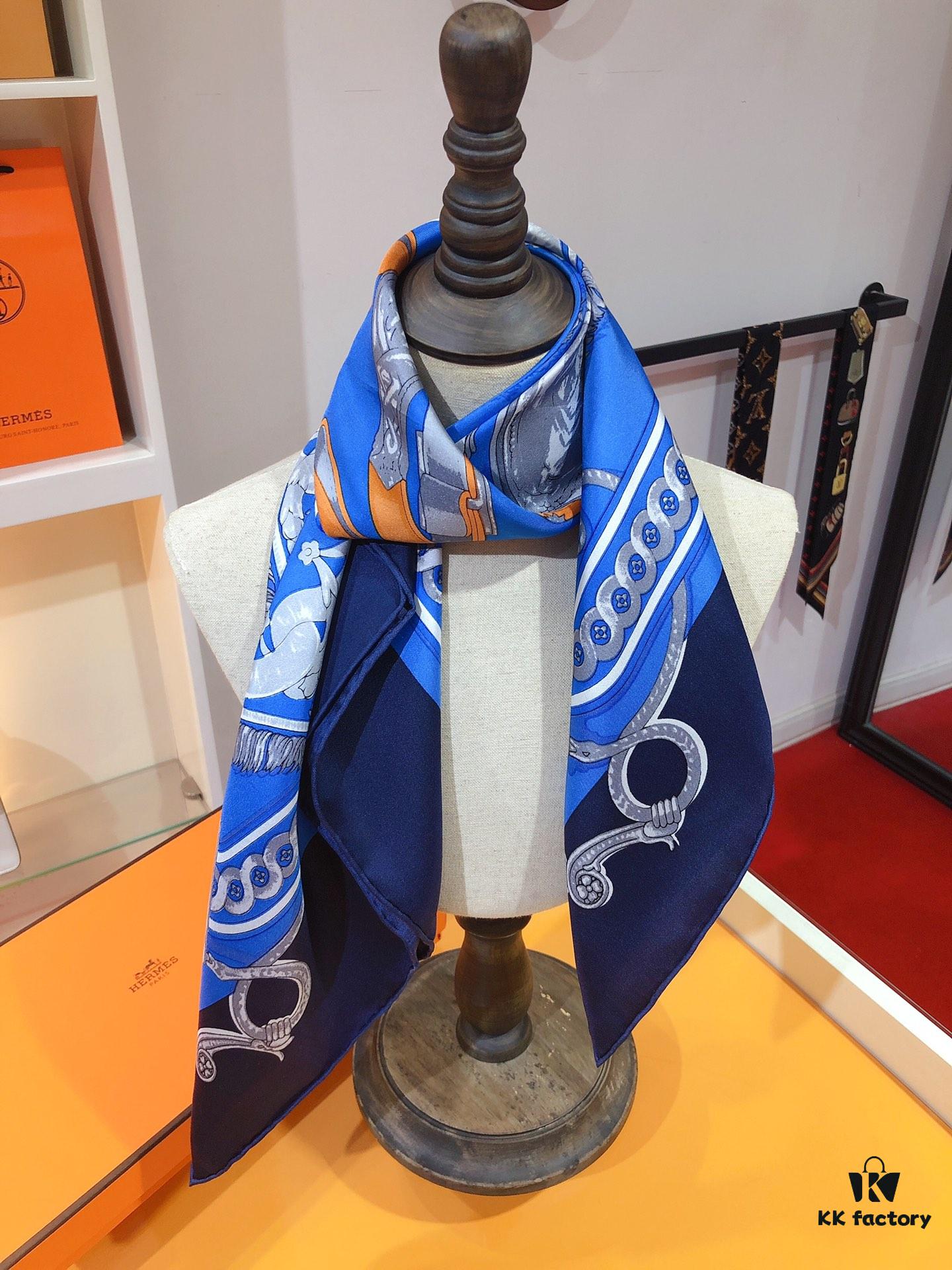 Hermès 90cm Genuine Silk Scarf