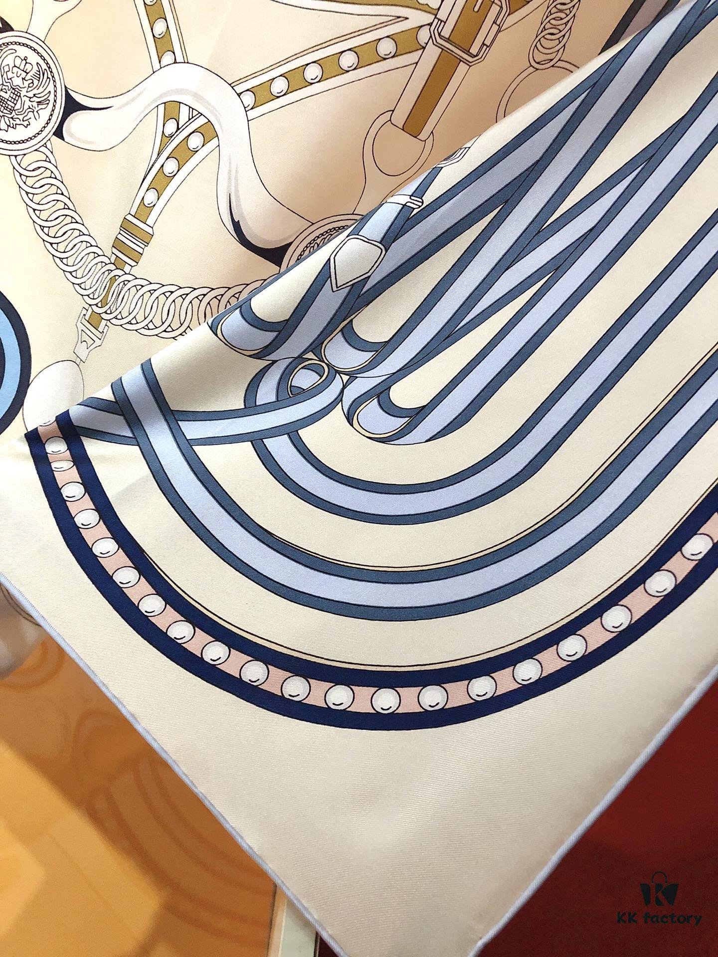 Hermes 'Grand Celebration' 90cm Silk Scarf