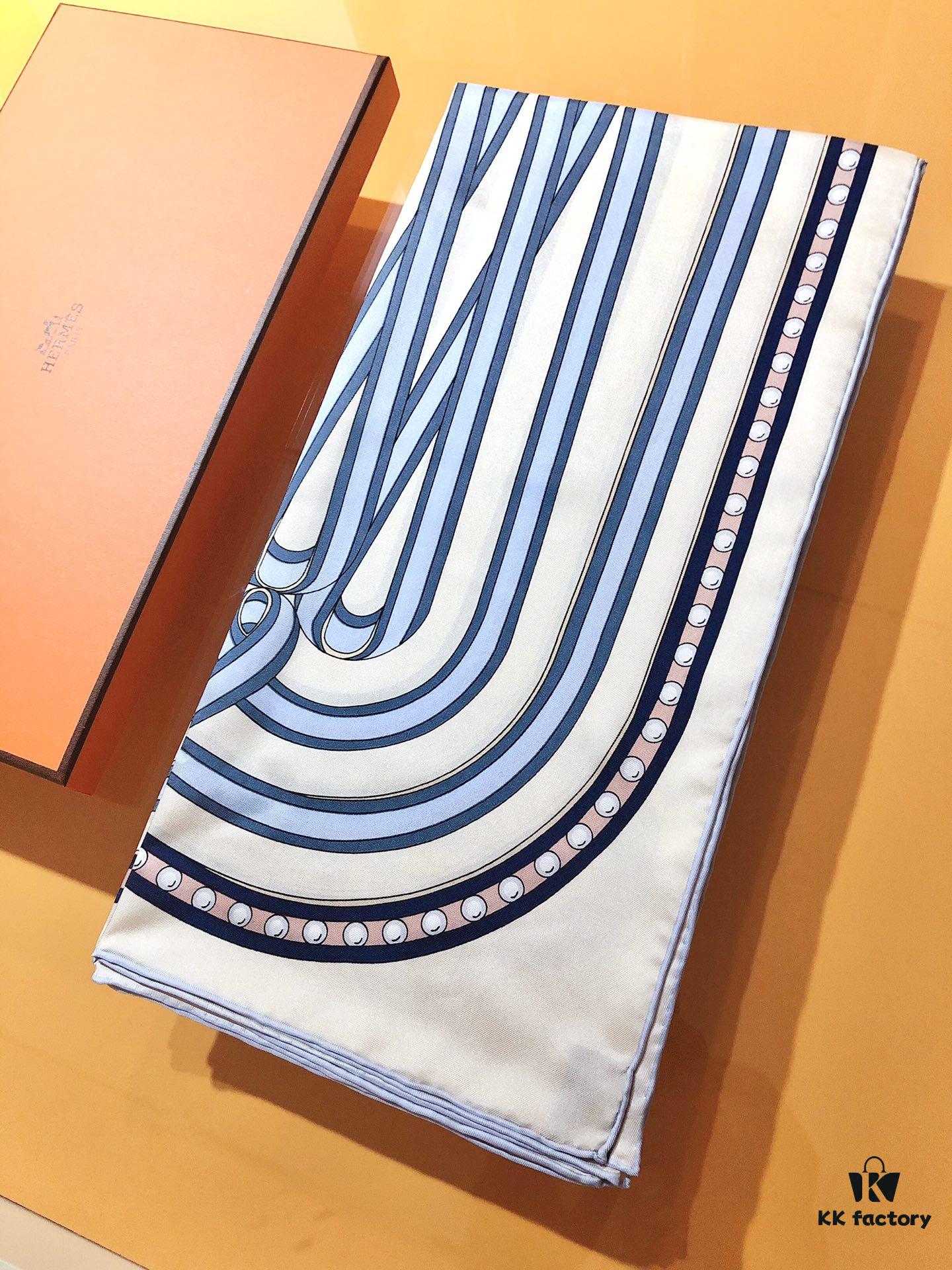 Hermes 'Grand Celebration' 90cm Silk Scarf