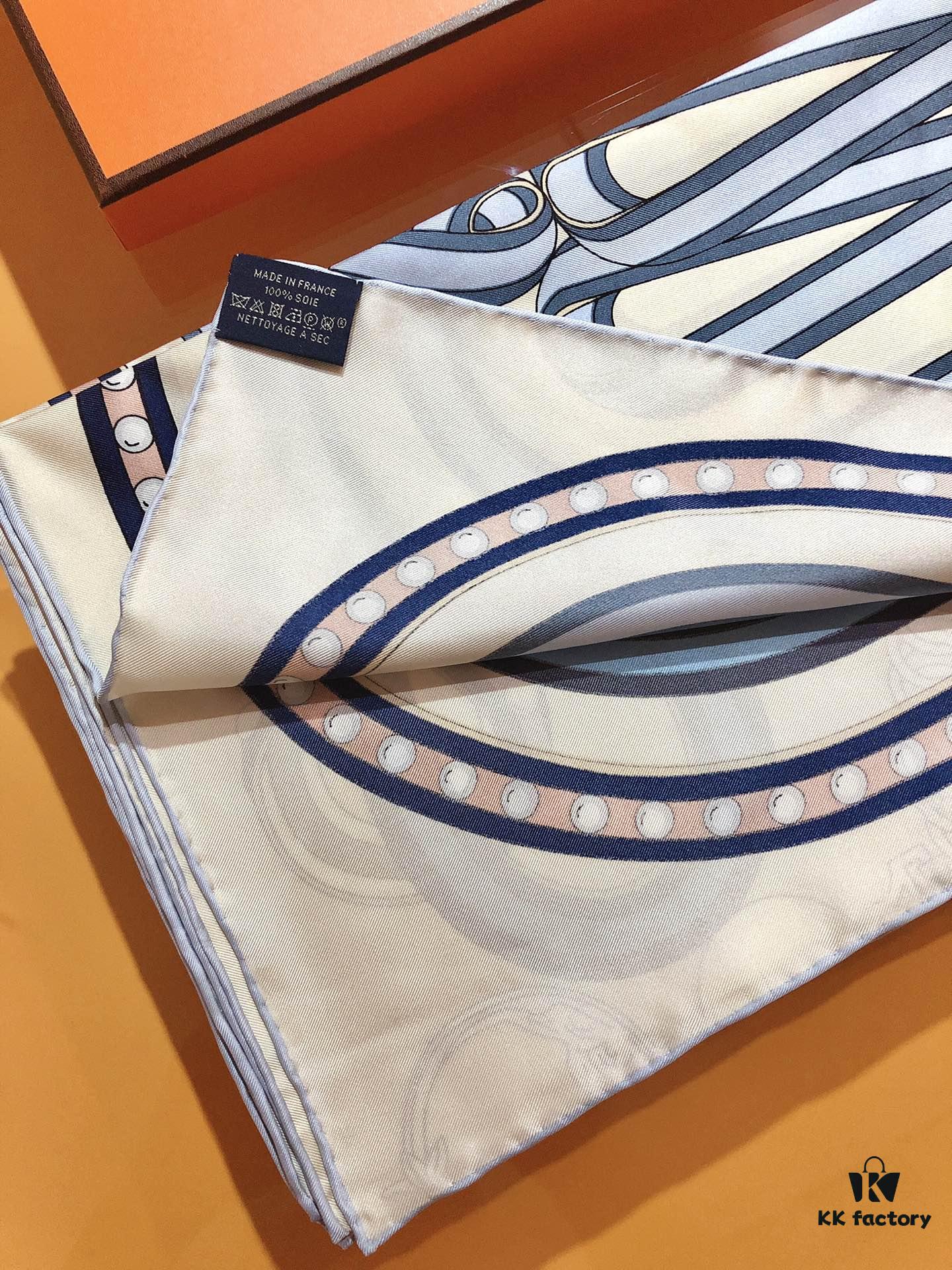 Hermes 'Grand Celebration' 90cm Silk Scarf