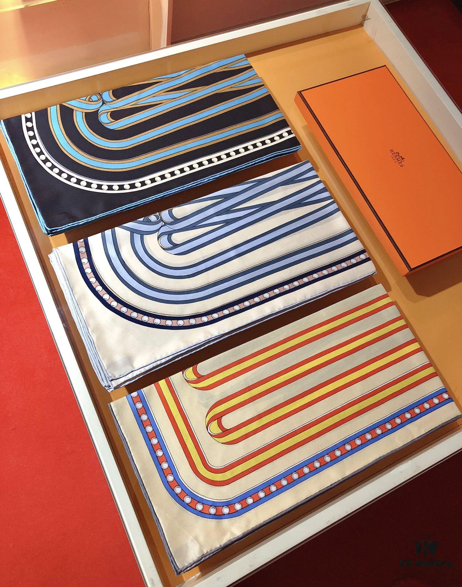 Hermes 'Grand Celebration' 90cm Silk Scarf