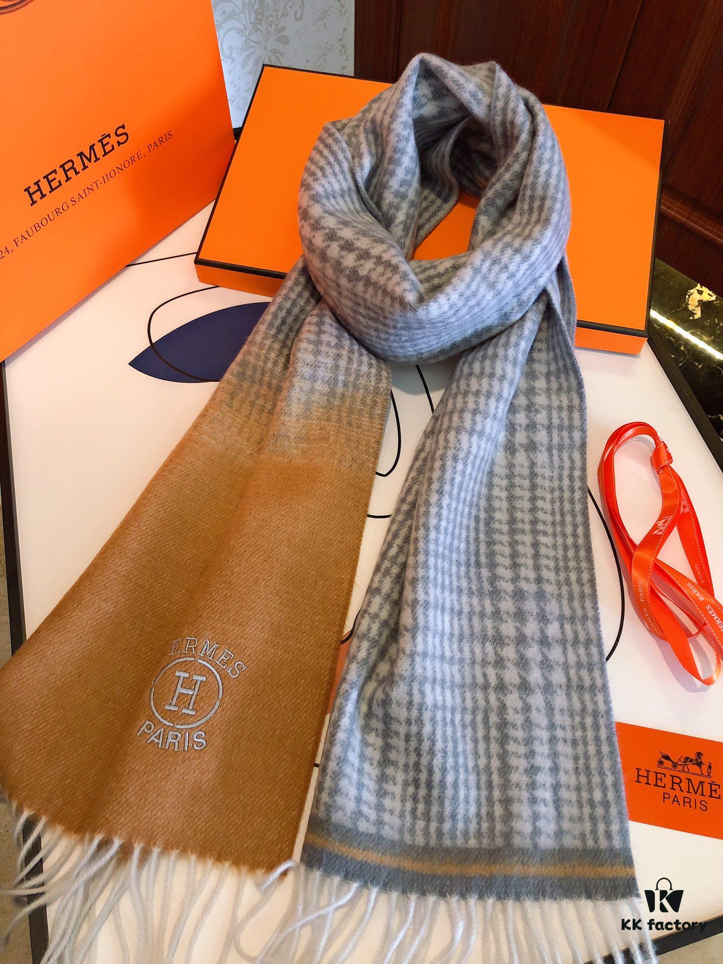 Hermes Wool Scarf – Unisex Luxury Design, Soft and Elegant, Perfect for Formal or Casual Wear